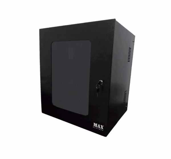 Mini Rack 12U x 400mm Economic Porta com Visor em Acrílico - Reis Security