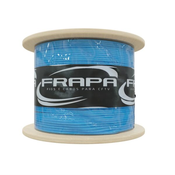 CABO CFTV 4 PARES TORCIDOS 0,50MM – AZUL – COBRE – 300M