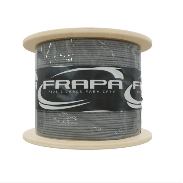 CABO CFTV 4 PARES TORCIDOS BLINDADO DUPLA CAPA 0,51MM – COBRE – 300M