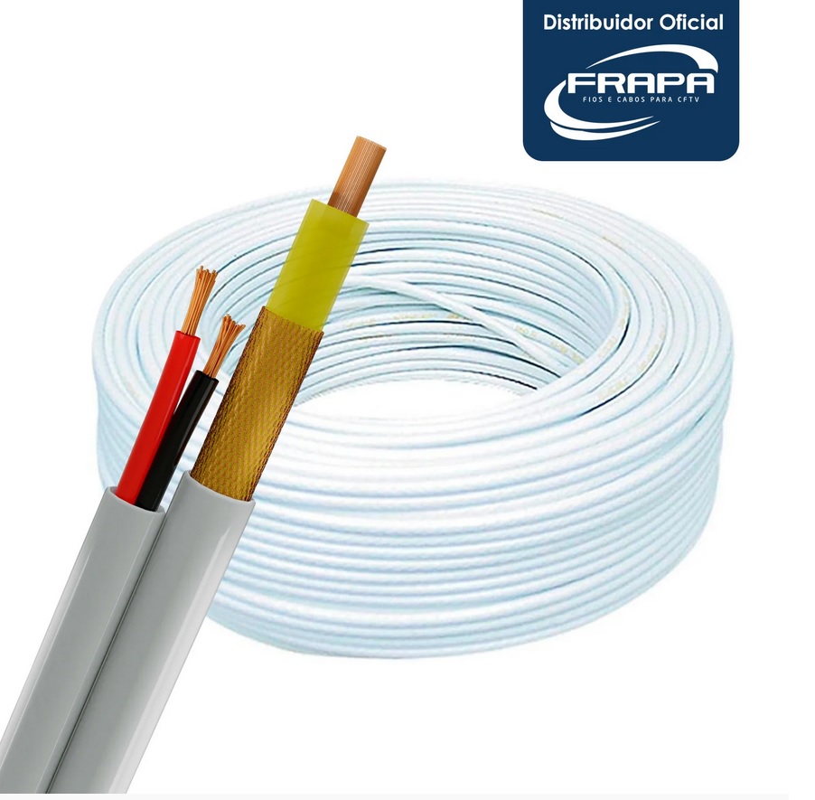 CABO COAXIAL 4MM SMART DUPLA BLINDAGEM + BIP 26 AWG - ALUMÍNIO COBREADO - 100M - Imagem 3
