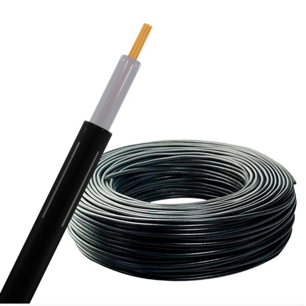 CABO ALTA ISOLAÇÃO 5MM COBRE 100M PRETO